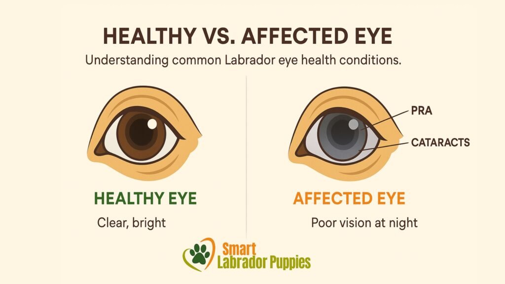 Understanding common Labrador eye health conditions.
