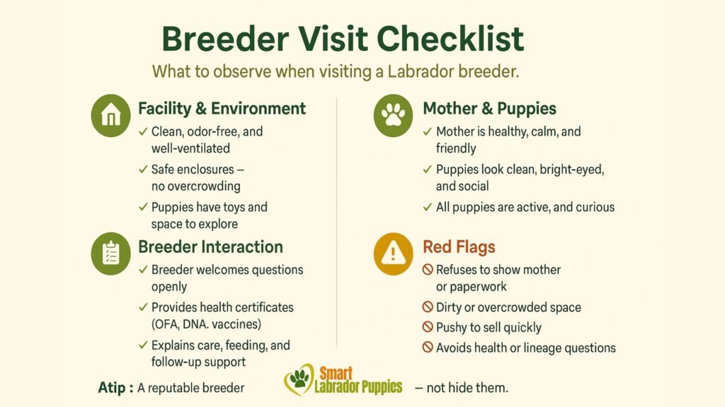 Breeder Visit Checklist